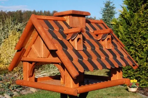 Deko-Shop-Hannusch massives Futterhaus/Vogelhaus