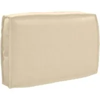 vidaXL Sitzauflage Palettenkissen Beige 60 x 40 x 12 cm - Modernes Palettenkissen für die Rückenlehne, ideal für Gärten und Terrassen. Hergestellt aus wasserabweisendem Oxford-Gewebe, bietet es Komfort und langlebige Qualität für entspannte Stunden im Freien.