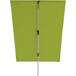 Doppler Active Balkonblende, Silber-Grün, 180x130 cm - Sonnenschirme – flexible Balkonblende mit Lichtschutzfaktor 50+ für optimalen UV-Schutz und stilvollen Sichtschutz, ideal für entspannte Stunden im Freien.