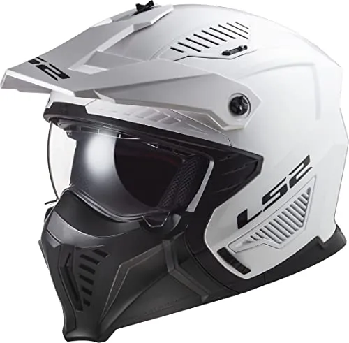 LS2 DRIFTER Modularhelm in Solid White 2206, M in weiß von LS2
