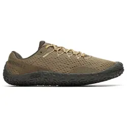 Merrell Minimal-Laufschuhe Vapor Glove 6 - Dunkelgrün/Schwarz Herren - Laufschuhe für minimalistisches Trailrunning, mit atmungsaktivem Mesh-Obermaterial und Vibram EcoStep Laufsohle für maximalen Halt und Leichtgewichts-Performance.