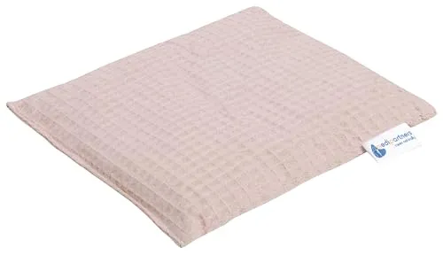 Medi Partners Kirschkernkissen Mikrowelle 20x25cm Körnerkissen groß Wärmekissen 500g Rechteck 100% Baumwolle Öko Natur Massagetherapie - Kirschkernkissen nacken schulter Kältetherapie (Pink Waffel)