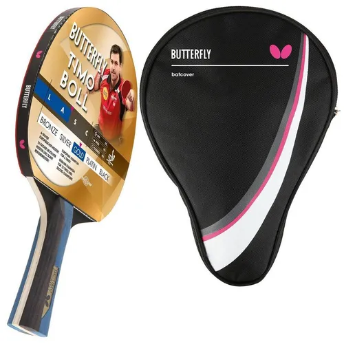 Timo Boll Gold 85021 Tischtennisschläger mit Drive Case von Butterfly
