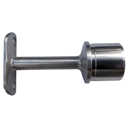 Handlaufstütze f. Rundpfosten 42,4 mm Edelstahl Handlaufhalter Gerade Balkon