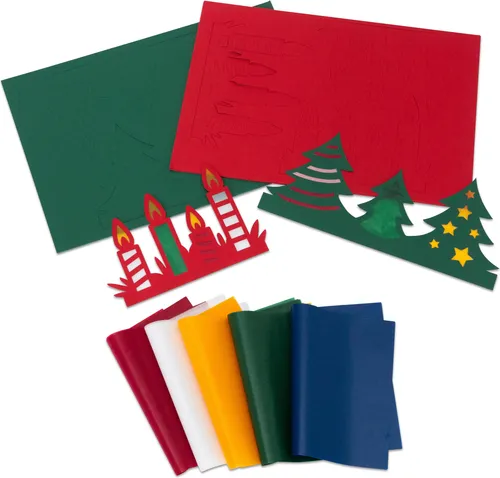 Betzold Fensterbilder Weihnachten - 30-teiliges Bastelset für Winterlandschaften - Gestalten Sie Ihre Räume weihnachtlich mit diesem 30-teiligen Fensterbilder-Set. Ideal für Gruppenaktivitäten, fördert es Kreativität und Motorik der Kinder. Einfach anzuwenden, sofort einsatzbereit!