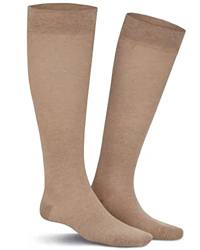 KUNERT Herren Kniestrümpfe Fly&Care® Stützklasse III - Beige-mel. 8320 45-46 - Herren-Kniestrümpfe mit effektiver Stützwirkung (Stützklasse 3) zur Vorbeugung von Ermüdung, ausgestattet mit druckfreiem Komfortbund und Verstärkungen in den Belastungszonen.