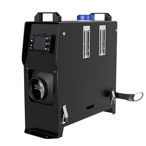 HENGMEI Dieselheizung 12V Standheizung 8KW Diesel Lufterhitzer Raumheizung mit LCD Monitor Auto, RV, Boote, LKW Heizung, Schwarz(LCD-Taste)