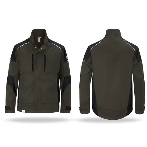 KÜBLER ACTIVIQ Jacke - Arbeitsjacke mit Kontrast- und Reflex-Elementen für optimale Sichtbarkeit und Sicherheit, ideal für handwerkliche Berufe.