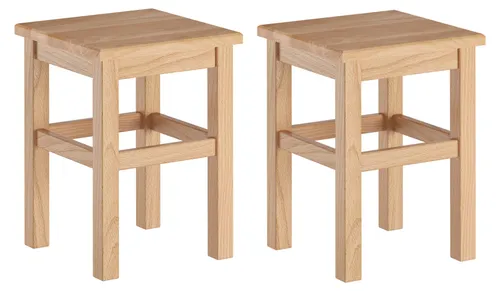 Hocker aus massivem Buchenholz