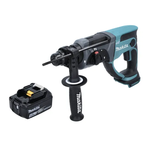 Makita DHR 202 M1 Akku Kombihammer 18 V - Akkuschrauber mit 4,0 Ah Lithium-Ionen Akku, ideal für kraftvolle Bohr- und Meißelarbeiten ohne Kabel. Perfekt für Profis und Heimwerker!