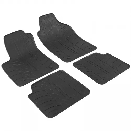 Original Gledring Passform Fußmatten Gummimatten 4 Tlg. für Fiat 500 2013-> - Hochwertige Gummimatten für optimalen Schutz und perfekte Passform im Fiat 500, ideal für alle Wetterbedingungen.