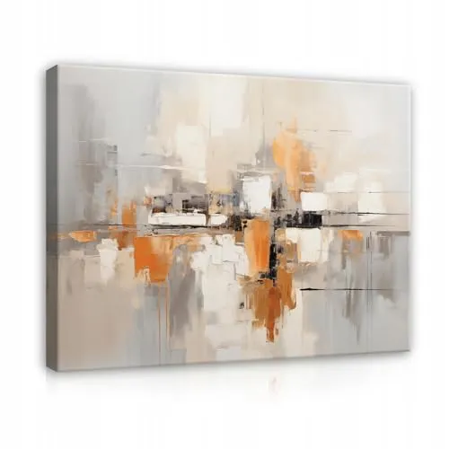 Bilder Abstrakt Kunst beige 100x75 cm von Wallarena