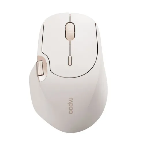 Rapoo MT560 Kabellose Maus - Ergonomisch & Wiederaufladbar - Ergonomische PC & Mac Maus mit 4000 DPI Sensor, Multi-Mode Verbindung und bis zu 25 Tage Akkulaufzeit. Ideal für präzises Arbeiten unterwegs.