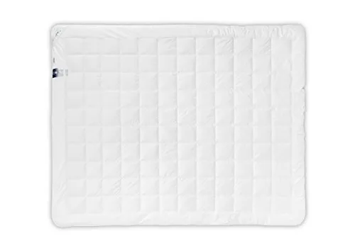 Bettdecke Winterdecke Steppdecke für Winter Warme für Allergiker Duo-Steppbett 100% Baumwolle 135x200 155x200 180x200 200x220 Weiß Waschbar 60 Grad Gute Qualität mit Öko-Tex Standard (135x200 cm)