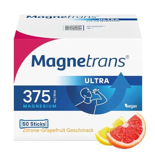 Magnetrans ultra 375mg: Magnesium Pulver hochdosiert, 50 Sticks