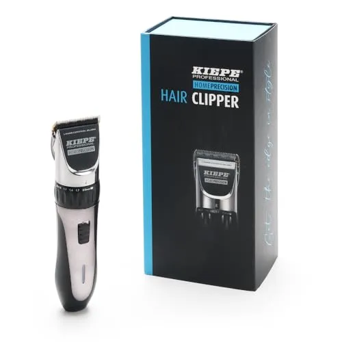 Kiepe 6210 Home Precision Haarschneider – Wiederaufladbarer & wasserdichter Hair Clipper mit Edelstahlklingen, Aufsätzen & starkem Akku für professionelle Schnittergebnisse