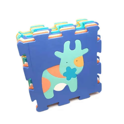 LUDI 10023 - Puzzlematte mit Tiermotiven, vielseitig und ideal für Babys ab 10 Monaten zur Förderung der Feinmotorik