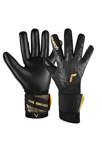 Reusch Pure Contact Infinity Torwarthandschuhe - Torwarthandschuhe für Erwachsene mit hervorragendem Grip und Abriebfestigkeit, ideal für Kunstrasen. Ergonomische Passform und einfacher Einstieg für maximale Performance!