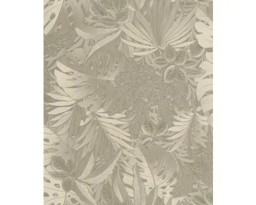 Vliestapete 33303 Botanica Blätter gold - Elegante Vliestapete für stilvolle Räume, ideal für Flur, Küche, Schlafzimmer und Wohnzimmer mit einem edlen Blattdesign in Gold.