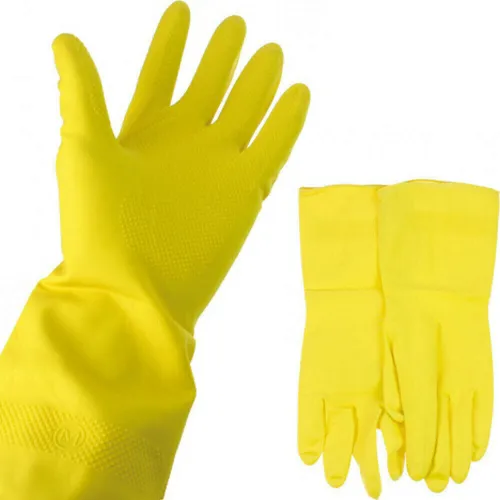 Paar Putzhandschuhe M – Gummihandschuhe für den Haushalt - Hochwertige Haushaltshandschuhe aus Gummi in Größe M, ideal für die Reinigung. Robust und rutschfest für optimalen Halt bei der Arbeit im Haushalt.
