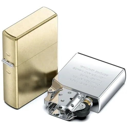 VVAY Benzinfeuerzeug aus Messing – ohne Benzin geliefert