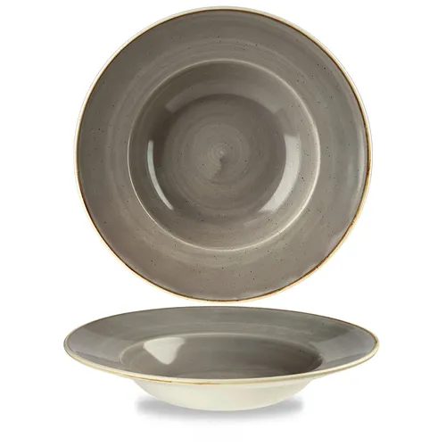 Churchill STONECAST Wide Rim Bowl Peppercorn Grey von Churchill
