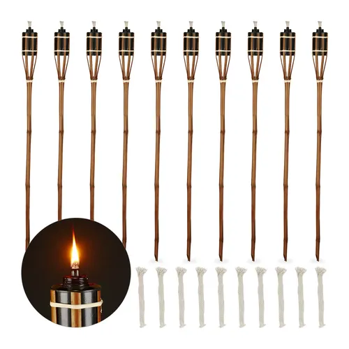 Tiki-Fackeln & Öllampen von Relaxdays