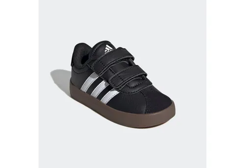 Adidas VL Court 3.0 CF Sneakers für Kinder - Sneaker mit Klettverschluss für einfaches An- und Ausziehen, dämpfendes Textilfutter für hohen Tragekomfort und Gummisohle für optimale Griffigkeit.