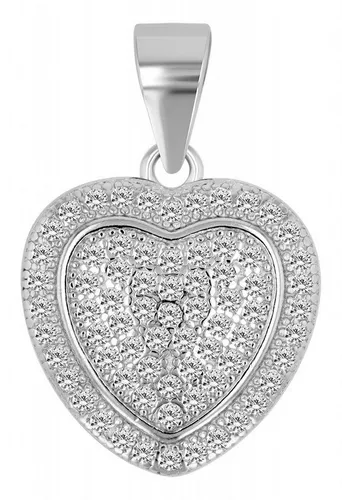 Adelia´s Kettenanhänger modischer Herz Anhänger aus 925 Sterling Silber