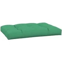 vidaXL Palettenkissen Grün 120x80 cm - Bequemes Palettenkissen für Gartenmöbel oder Innenräume, wasserabweisend und langlebig. Optimaler Sitzkomfort dank weicher Hohlfaser-Füllung. Verleiht jedem Raum einen frischen Look!