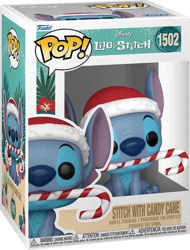 Disney Lilo & Stitch - Stitch with Candy Cane 1502 - Funko Pop! Vinyl Figur