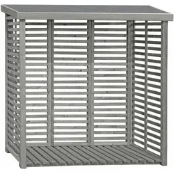 Gartenpirat Kaminholzregal mit Rückwand von Gartenpirat