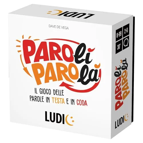 Ludic Parolì Wortspiel im Kopf und… in Schwanz! IT59865 Gesellschaftsspiel für die Familie für 2-6 Spieler Made in Italy