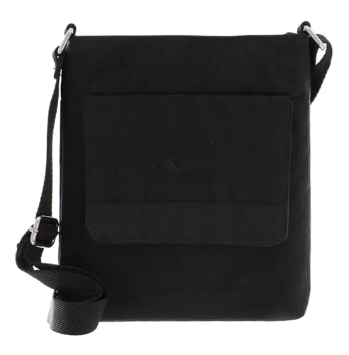 camel active Journey Herren Umhängetasche - Messenger-Bag in Schwarz, leichtes Nylon, ideal für den täglichen Gebrauch mit praktischem Überschlag und verstellbarem Schulterriemen für optimalen Komfort.