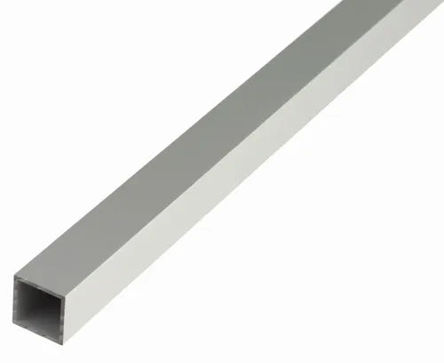 Alberts 10x Vierkantrohr Alu silber elox. 1000x10x10 mm - Hochwertiges Vierkantrohr aus Aluminium mit eloxierter Oberfläche. Ideal für vielseitige Anwendungen im Bau und Handwerk, bietet Stabilität und Langlebigkeit.