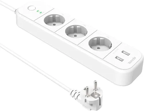 Tenda Intelligente WLAN-Steckdosenleiste SP15 mit App- & Sprachsteuerung