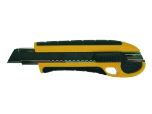 HaWe Cuttermesser HaWe Cuttermesser KDS L-22, 0022.0, Klinge: 1,80 cm, (1-tlg), Automatik-Stopp, rutschfestes 2-Komponenten-Gehäuse
