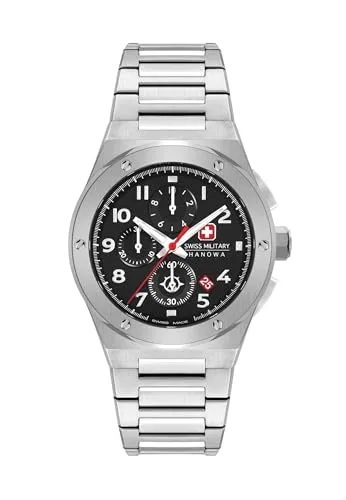 Swiss Military Hanowa SMWGI2102001 Sonoran Chronograph Herrenuhr 43mm - Armbanduhren: Sportliche Herrenuhr mit 10 ATM Wasserdichtigkeit und Saphirglas für höchste Robustheit und Langlebigkeit.