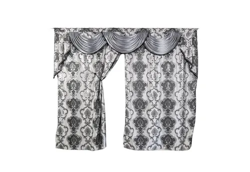 Gardinen by Justyna Verdunkelungsvorhang Barock Grau in grau von Gardinen by Justyna