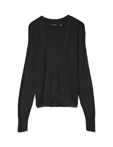 VERO MODA VMNEWLEXSUN LS Short V-Neck CAR GA NOOS - Stylisches Kurzarm-Shirt mit tief angesetzten Schultern und Knopfleiste. Ideal für einen lässigen Look in der Freizeit oder im Büro.