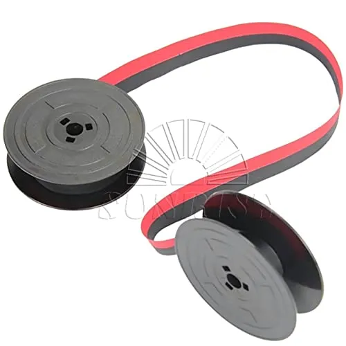 Olivetti Ersatzband Schreibmaschine Band Aus Stoff Spule Schwarz/Rot für Schreibmaschine Olivetti Buchstabe 21, Buchstabe 35, Buchstabe 32 (1)