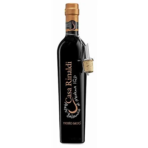Aceto Balsamico Mosto Sacro 500ml | Casa Rinaldi - Premium Balsamico-Essig aus Italien, ideal für die Verfeinerung von Salaten und Gerichten, mit ausgewogenem Geschmack und feiner Süße.