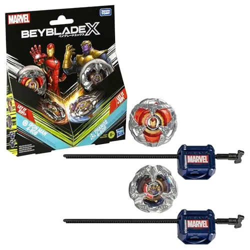 Beyblade X Marvel Collab Iron Man vs. Thanos Multipack Set von Beyblade