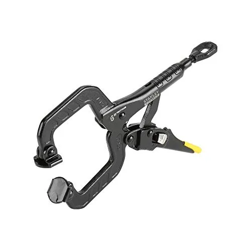 Stanley FatMax C-Gripzange/Feststellzange, 150mm, TRULOCK-Zugmechanismus für kontrolliertes Lösen, justierbare Spannkraft und Backenaufnahme, induktionsgehärtete Greifflächen, FMHT0-75408