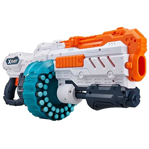 XShot Turbo Advance Pistole, Weiß - Gewehre & Pistolen: Mit 96 Schaumstoff-Dartpfeilen und einer Reichweite von bis zu 24 Metern für präzises Spielen und Spaß im Freien.