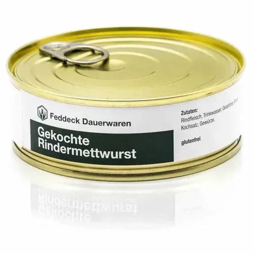 Feddeck Dauerwaren Dosenwurst Landrindermettwurst 200 g