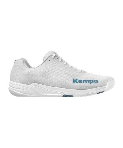 Kempa Damen Wing 2.0 Sport-Schuhe, Weiß Aqua, 39.5 EU - Damen-Handballschuhe mit Michelin-Sohle für maximale Kontrolle und Stabilität, ideal für hohe Performance und angenehmen Tragekomfort.