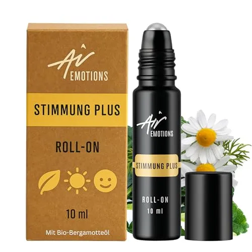 Air Creative® Duft Roll-On Stimmung Plus - Erfrischender Duft 100% naturrein mit Orange, Bergamotte & Kamille – Gute Laune Duft
