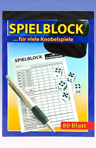Spielblock für Knobelspiele 80 Blatt Din A6 1