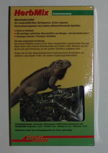 Lucky Reptile Herb Mix 50 g Futter Kräuter Terrarium Landschildkröten Bartagamen